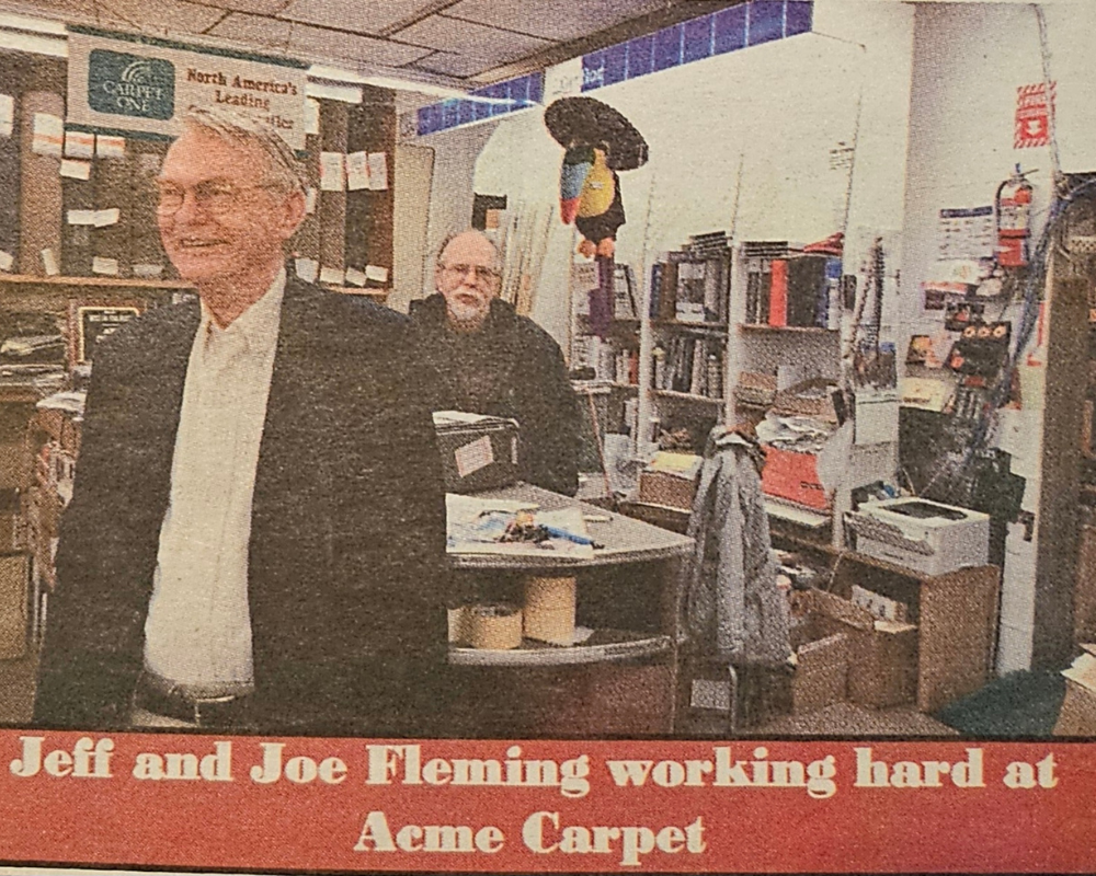 Jeff and Joe Fleming at Acme Carpet One